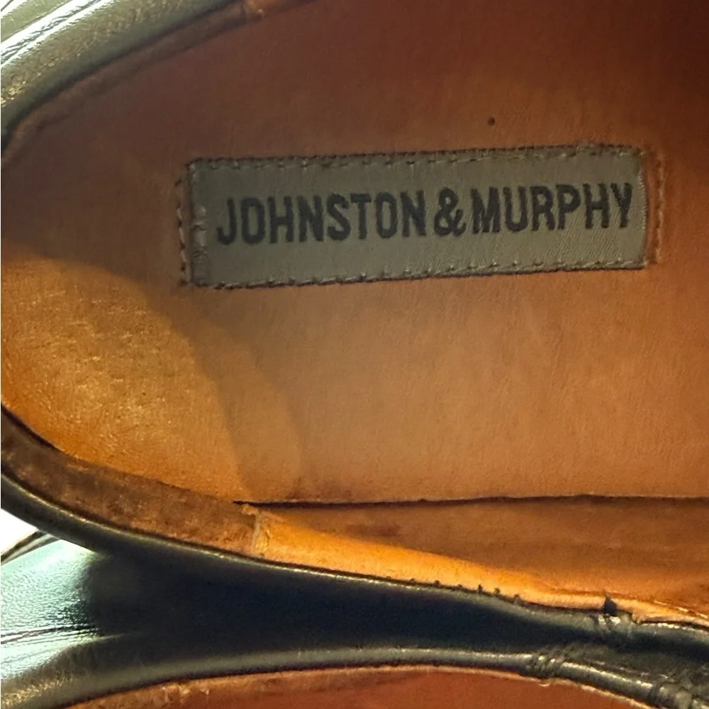 Johnston & Murphy Leather Monk Strap Dress Shoes Men’s 10.5M Black